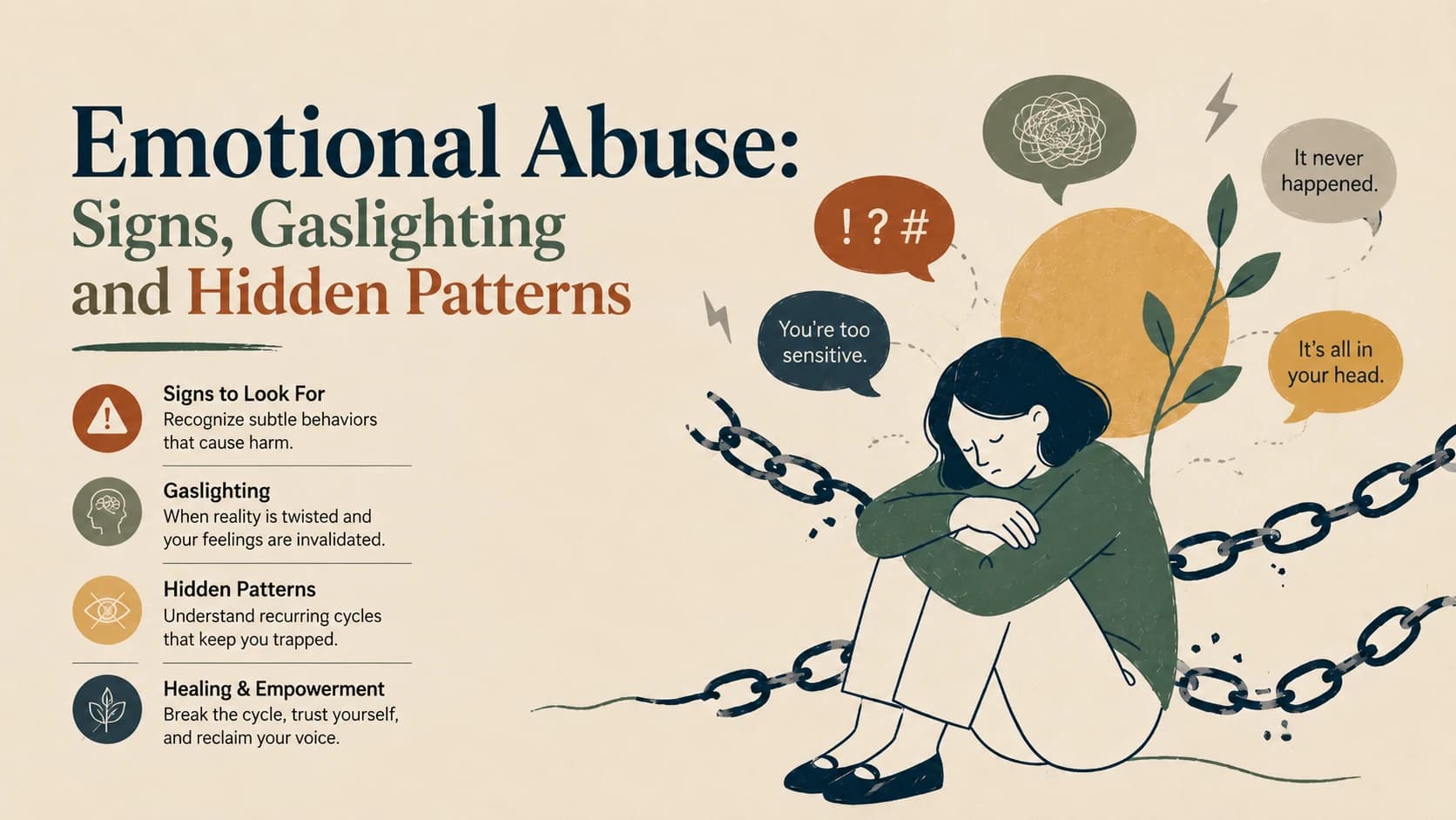 Emotional Abuse: Signs, Gaslighting and Hidden Patterns